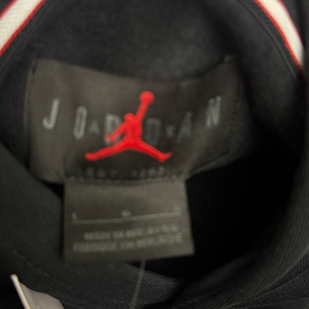 Jordan Multi Sport Chimney Black Graphic Hoodie Size L - Picture 10 of 17